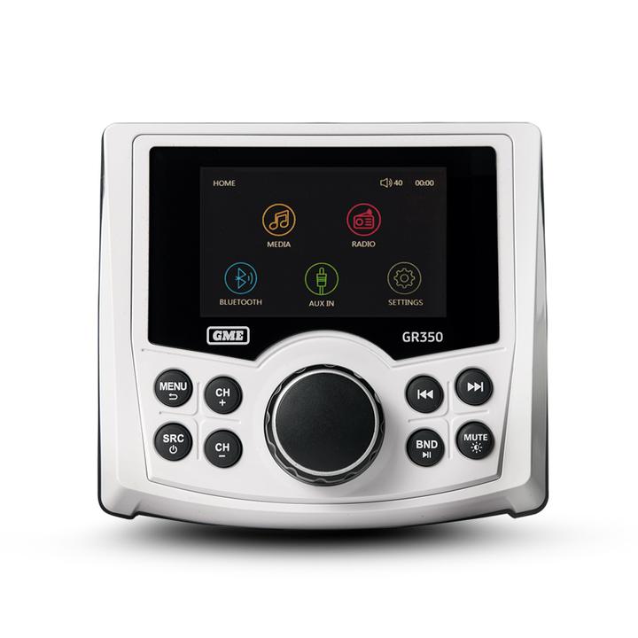 GME Marine Stereo White Bluetooth AM/FM GR350BTW