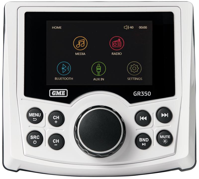 GME Marine Stereo White Bluetooth AM/FM GR350BTW