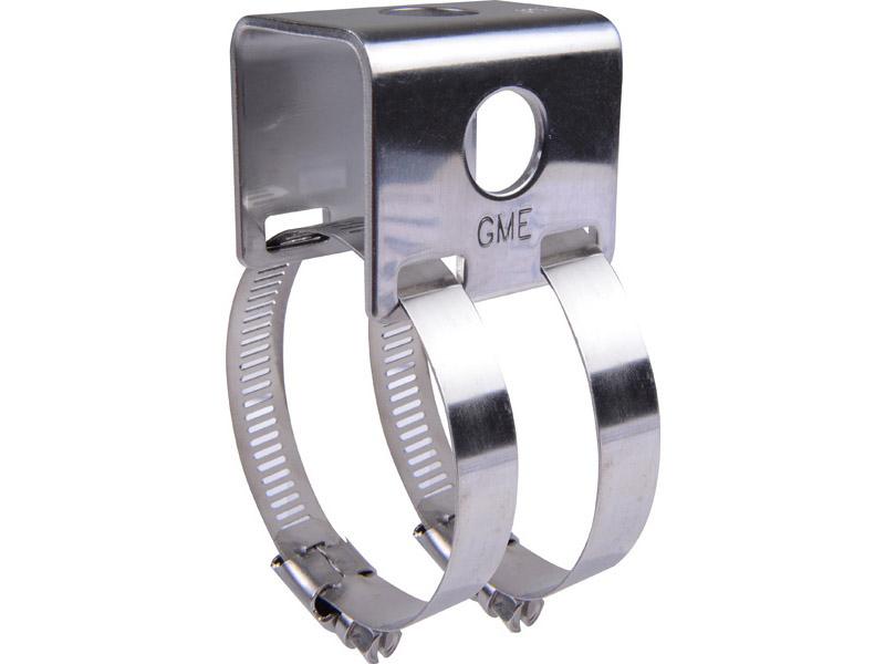 GME Antenna Mounting Bracket & Clamps Stainless Steel (Suits Bullbars up to 60mm) MB038
