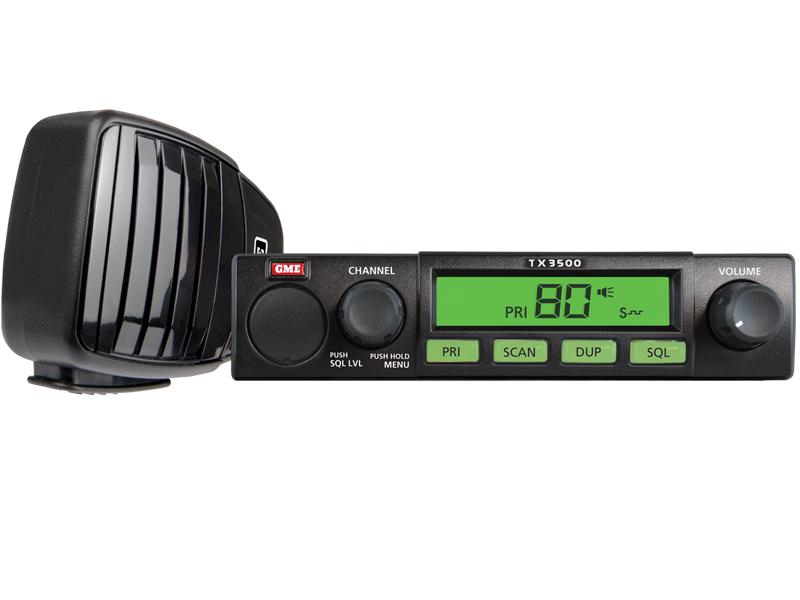 GME Compact Two Way UHF CB Radio 5W 80CH w/ ScanSuite TX3500S