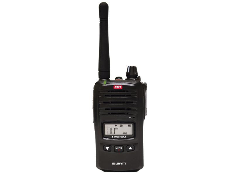 GME 5/1W IP67 UHF CB Handheld Radio TX6160X