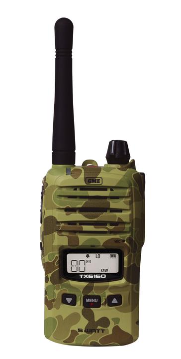 GME 5/1W IP67 UHF CB Handheld Radio Camo TX6160XCAMO