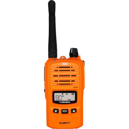GME 5/1W IP67 UHF CB Handheld Radio Blaze Orange