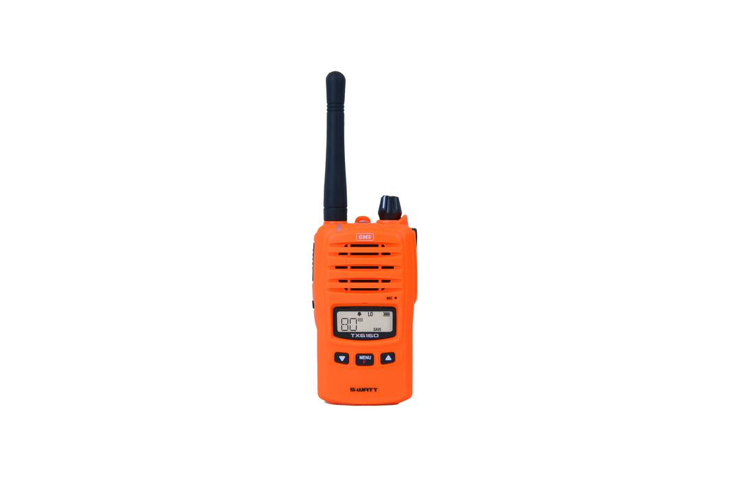 GME 5/1W IP67 UHF CB Handheld Radio Blaze Orange