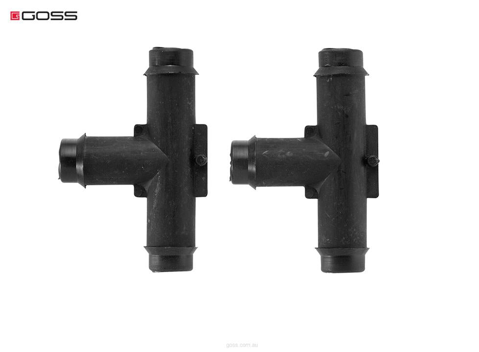 Goss T Connector 6mm (2 Pack) T03