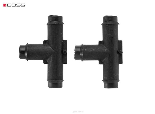 Goss T Connector 6mm (2 Pack) T03