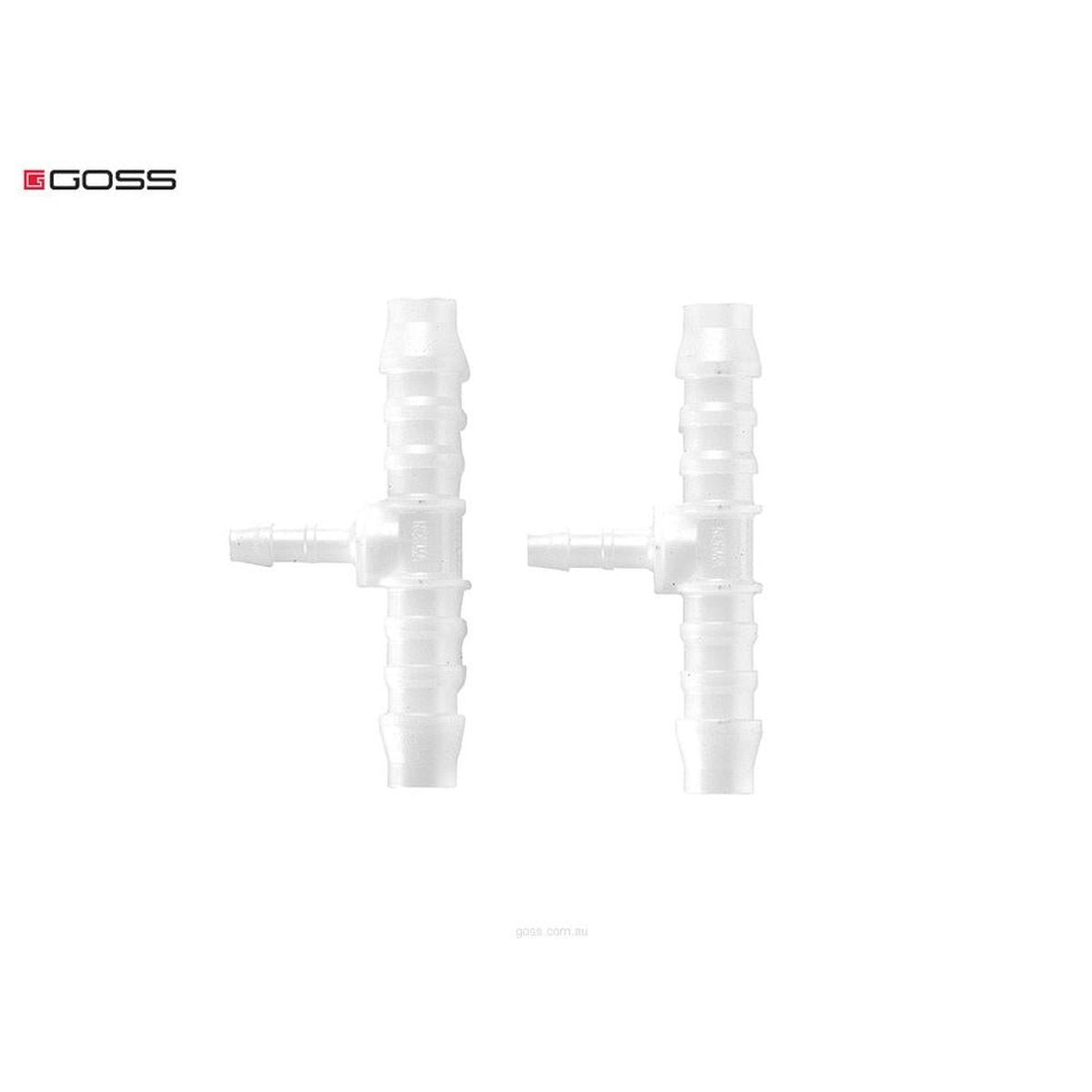 Goss T Reducing Connector 3-3-4mm (2 Pack) T06