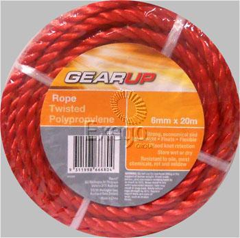 Gearup Multi Purpose Poly Rope 6mm x 20m