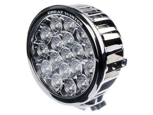 Great Whites Round Driving Light 18 LED Chrome GWR5181CHROME