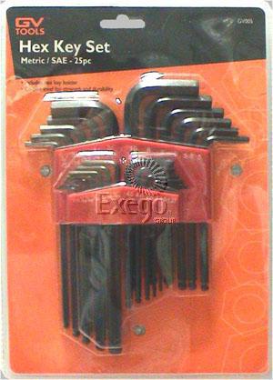 GV Tools Hex Key Set 25 Piece GV005