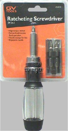 GV Tools Ratchet Driver Set 14 Piece GV032