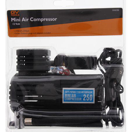 GV Tools Air Compressor 12V 250PSI With Gauge GVAC250