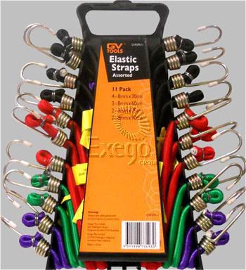 GV Tools Assorted Elastic Strap Set 11 Piece GVESPK11