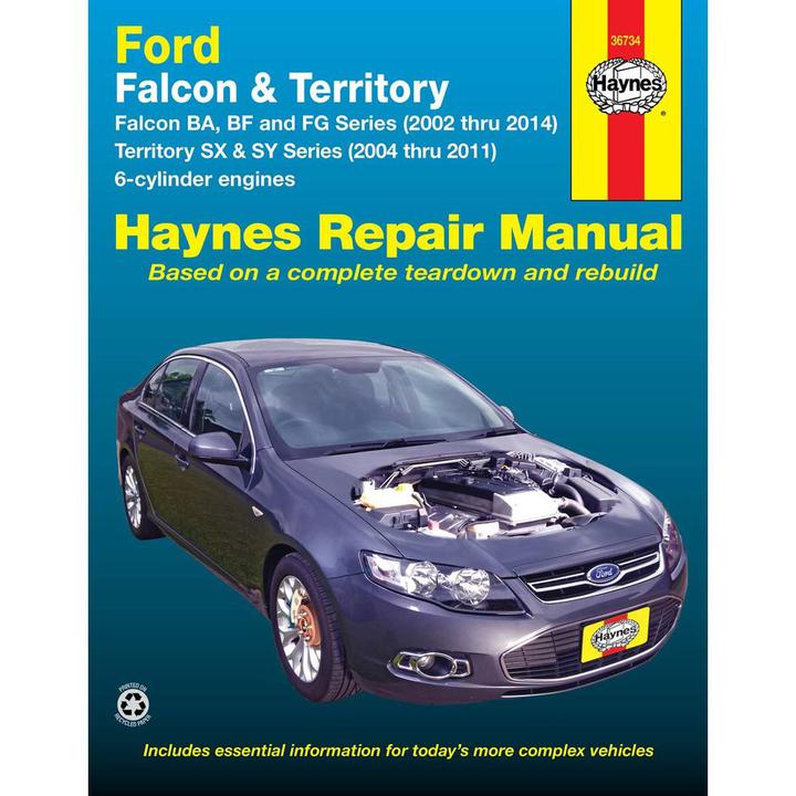 Haynes Repair Manual Suits Ford Falcon & Territory 02-14 36734