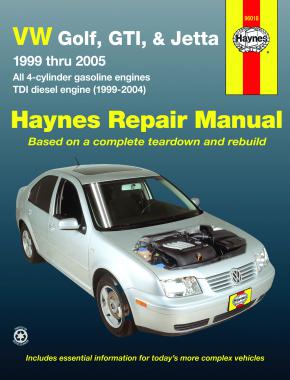 Haynes Repair Manual Suits VW Golf & Jetta 99-05 96018