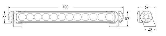 HELLA LED Light Bar 350mm Driving High Beam 1395HD