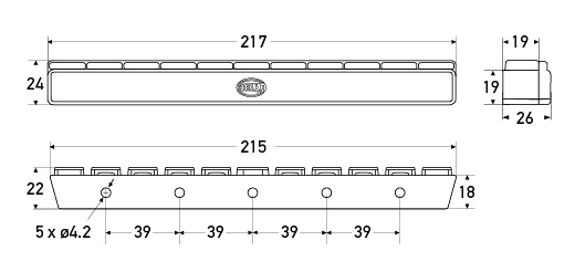 Partswise Brake Caliper Pin PW20006