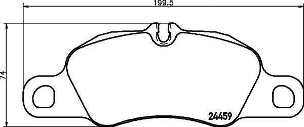 HELLA Pagid Brake Pad Set T1753