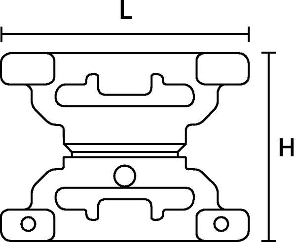 Hellerman Tyton Twistable Fixing Element For Parallel Routing (Pack of 50) DSWS4-50