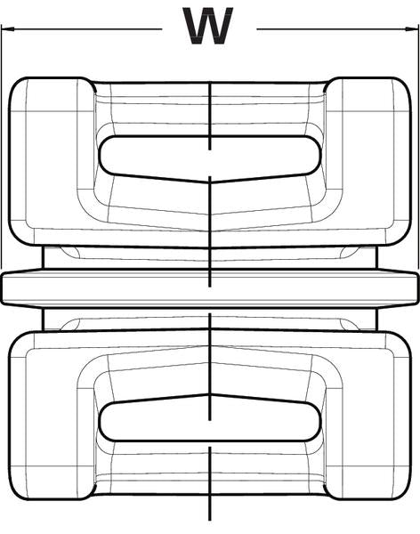 HellermannTyton Swivel Mounts Double Sided (Pack of 50) DSWS5