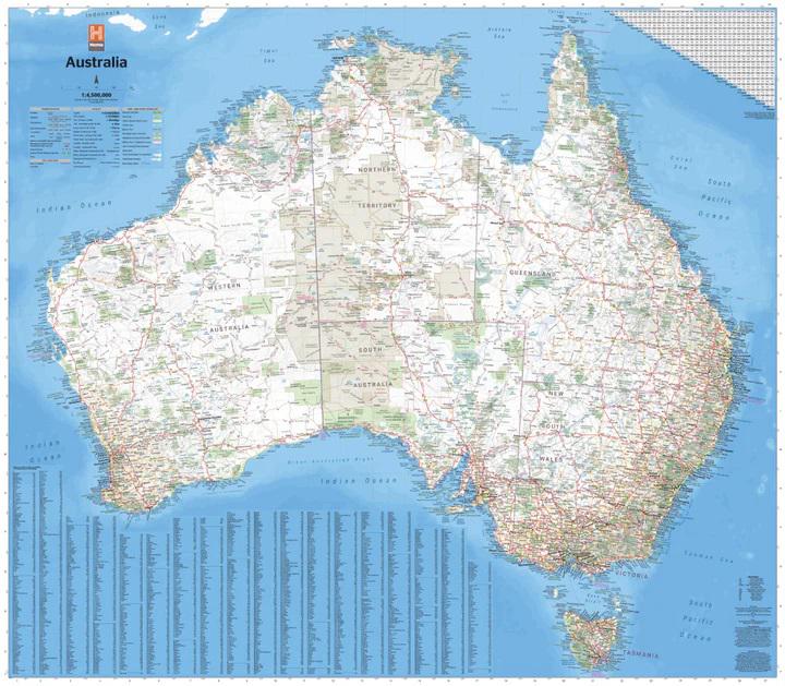 HEMA Australia Large Map