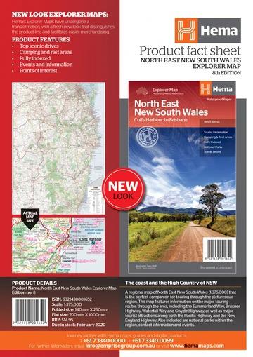 HEMA North East New South Wales Map
