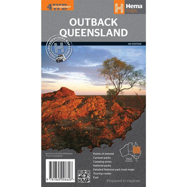 HEMA Outback Queensland 5th Edition Map