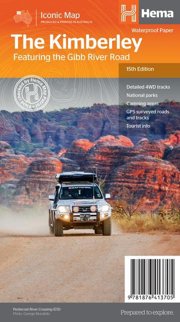 HEMA The Kimberley Map Featuring Gibb River Road