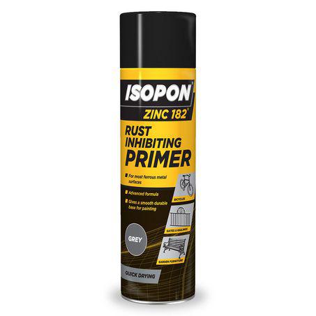 ISOPON Zinc 182 Rust Inhibiting Primer Aerosol Spray 450ml Z182/AL