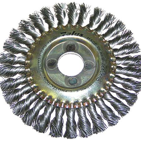 Josco 125mm Twistknot Pipeline Wheel Brush 30K 5828SS