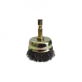 Josco 50mm Spindle-Mounted Crimped Cup Brush JCC50