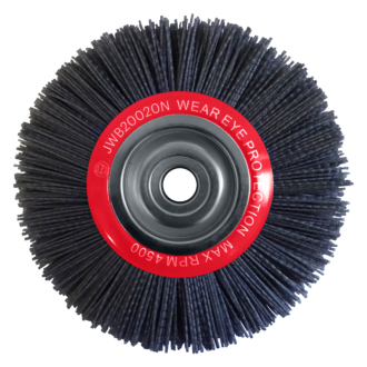 Josco 200mm x 20mm Abrasive Nylon Wheel Brush JWB20020N