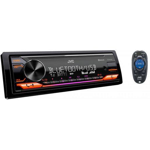 JVC 1-DIN iPhone/Android Media Receiver W/Bluetooth/USB/AUX KD-X472BT