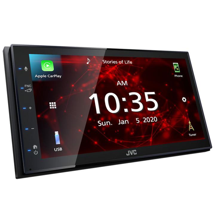 JVC AV Receiver W/6.8in. Monitor/Bluetooth/USB/CarPlay/Android Auto KW-M560BT