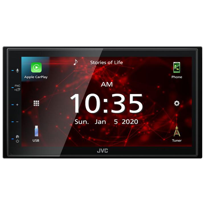 JVC AV Receiver W/6.8in. Monitor/Bluetooth/USB/CarPlay/Android Auto KW-M560BT