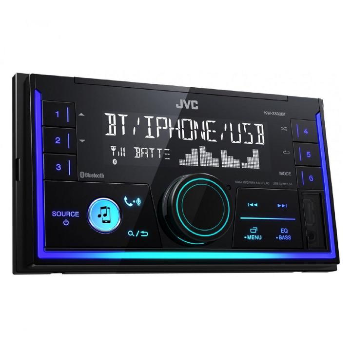 JVC 2-DIN Digital Media Receiver W/Bluetooth/USB/AUX & JVC DJ KW-X830BT