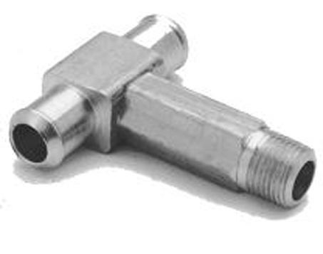 Kilkenny Castings T-Piece With Thread 3/8Anp X 2-5/8 Barb Hose Adaptor KC102
