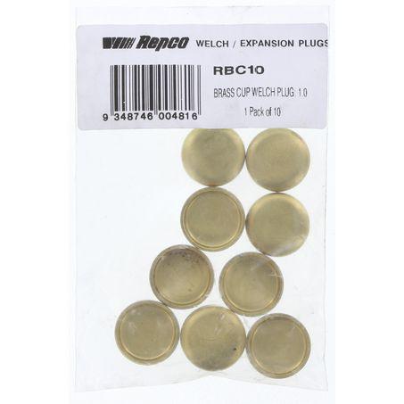 Kelpro Welch Plug Cup Brass 1in. RBC10