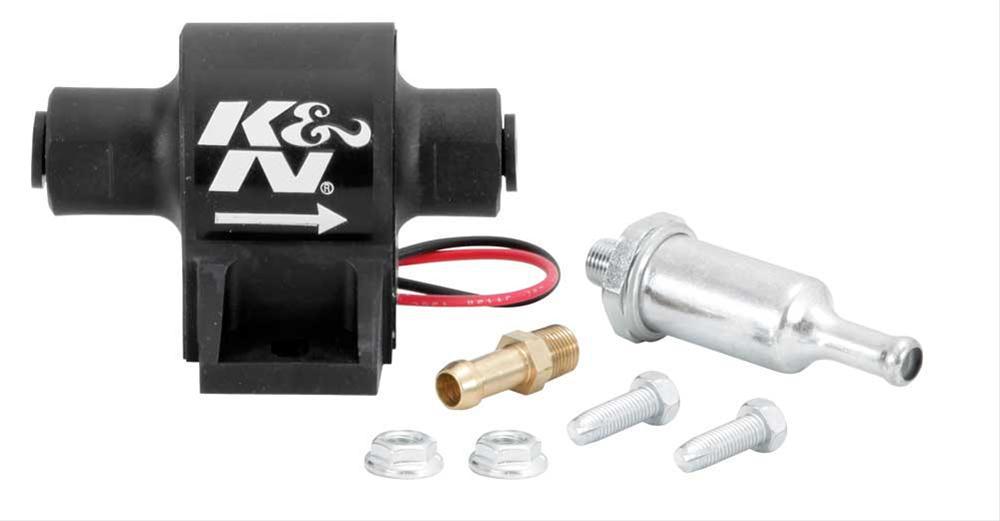K&N Electric Fuel Pump, 32Gph 4-7 Psi, 3/8" Barb & Filter 81-0402