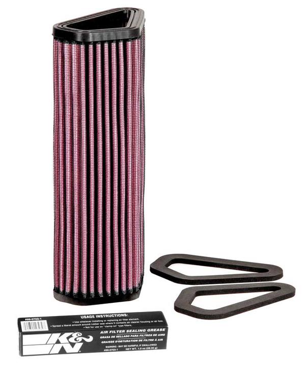 K&N Motorcycle Air Filter Fits Ducati 1098/S - DU-1007