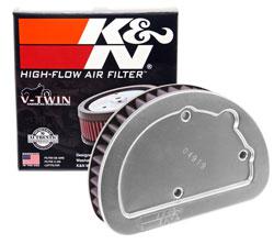 K&N Motorcycle Air Filter Fits Harley Davidson - HD-1614
