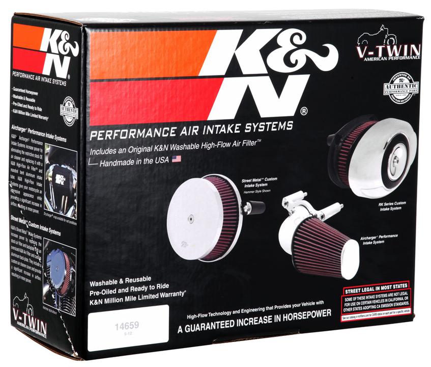 K&N Motorcycle Air Intake Kit RK-3910-1