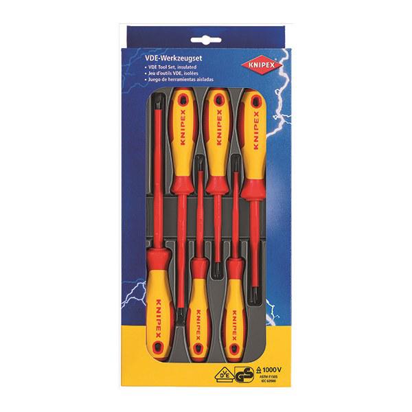 KNIPEX 1000V Screwdriver Set 6Pc 002012V01