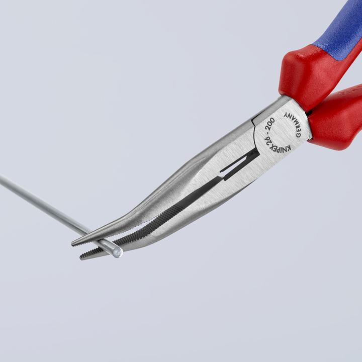 KNIPEX Snipe Nose Pliers Bent 200mm 2622200