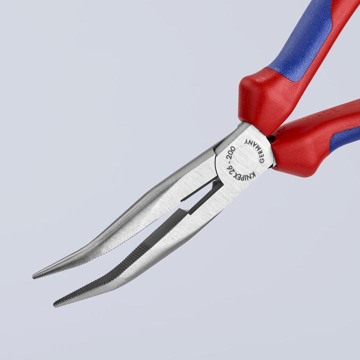 KNIPEX Snipe Nose Pliers Bent 200mm 2622200