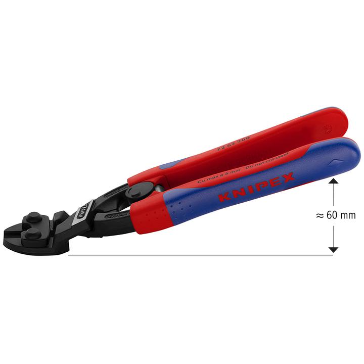 KNIPEX High Leverage Flush Cutting Pliers 200mm 7262200