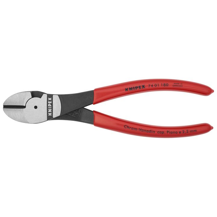 KNIPEX High Leverage Diagonal Cutting Pliers 180mm 7401180