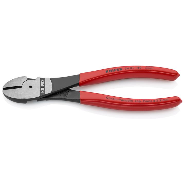 KNIPEX High Leverage Diagonal Cutting Pliers 180mm 7401180