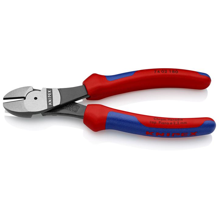 KNIPEX High Leverage Diagonal Cutting Pliers 180mm 7402180
