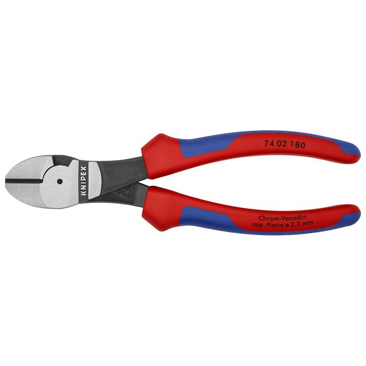 KNIPEX High Leverage Diagonal Cutting Pliers 180mm 7402180